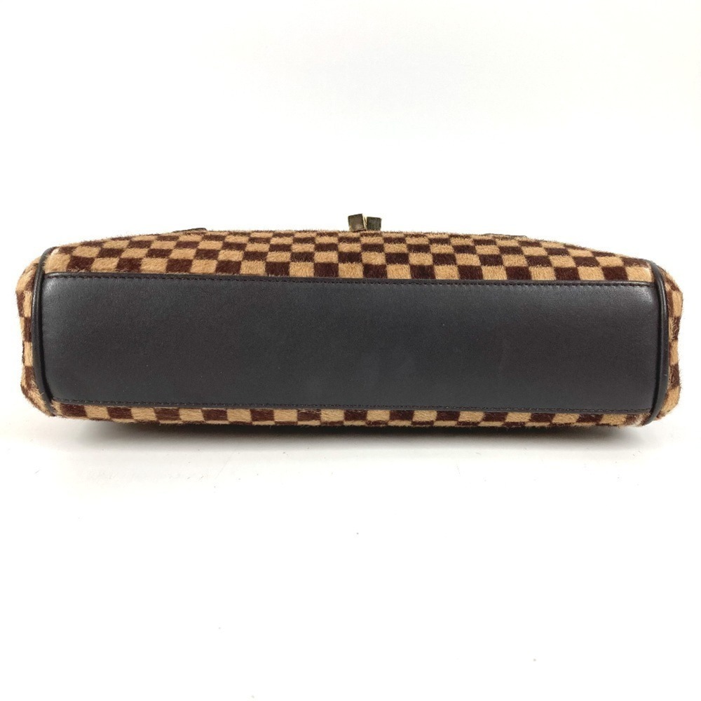 LOUIS VUITTON Brown Damier Leather Tote Bag - Picture 6 of 16